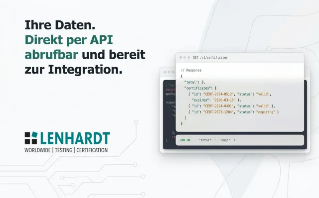 Bild: IB-Lenhardt AG erweitert TAMSys um API für den Zugriff auf globale Zertifizierungsdaten