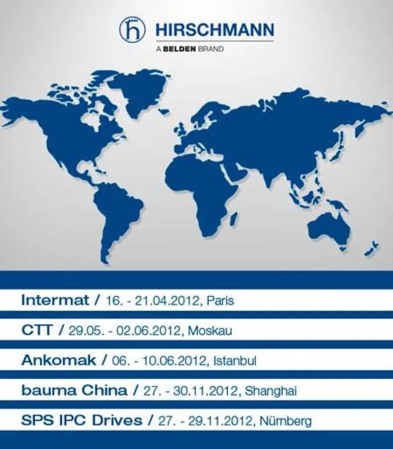 Weltweit präsent: Hirschmann MCS ist international als Systemanbieter innovativer mobiler Automatisi