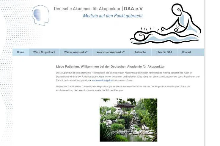 Akupunktur heilt Patienten - Neue Patientenwebsite geht online Bild: Akupunktur heilt Patienten - Neue Patientenwebsite geht online