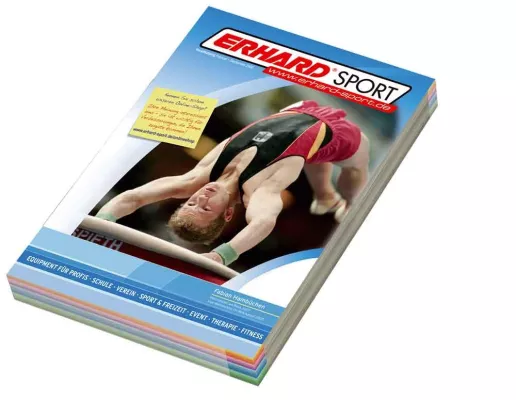 Bild: Die Waschmaschine für Handbälle oder der Miniboxring für Fitness – der Erhard Sport Katalog bringt Innovation