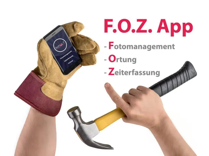 F.O.Z. App, die Universalapp für Bau und Handwerk Bild: F.O.Z. App, die Universalapp für Bau und Handwerk