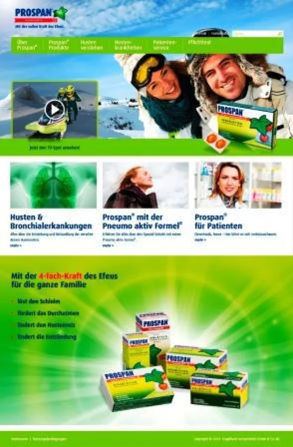 Die neu gestaltete Website bietet Interessierten ausführliche Informationen rund um das Thema Husten