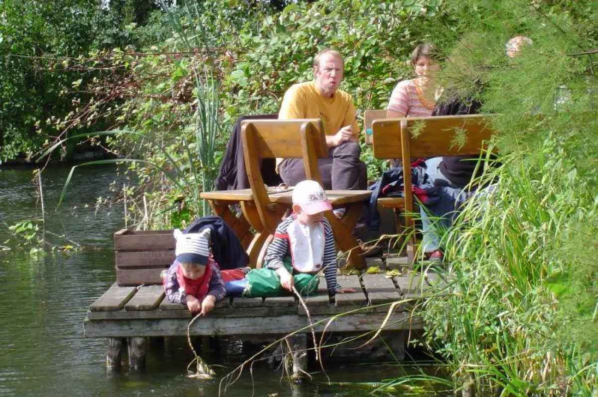 Paten bei der Erntepause