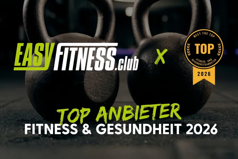 EASYFITNESS als Top-Anbieter für Fitness und Gesundheit 2026 ausgezeichnet Bild: EASYFITNESS als Top-Anbieter für Fitness und Gesundheit 2026 ausgezeichnet