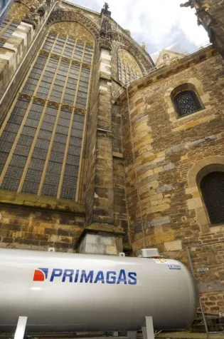 Bild: PRIMAGAS im Einsatz am Aachener Dom