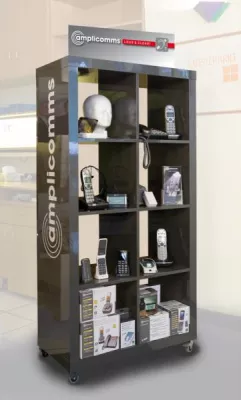 Bild: Komplettlösung mit System: amplicomms mit Shop-in Shop-Konzept für Hörgeräteakustiker