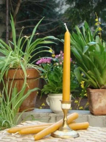 Bild: Kerzen aus Bienenwachs versus Paraffin