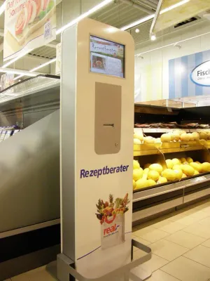 Mit einem "Touch" zum Wunschrezept - real,- Future Store testet digitalen Rezeptberater von xplace Bild: Mit einem "Touch" zum Wunschrezept - real,- Future Store testet digitalen Rezeptberater von xplace