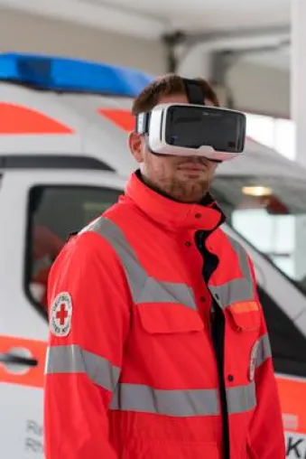 Bild: DRK setzt auf Digitalisierung: Virtual Reality und neuartiges 3D Szenario prägen Zukunftsvisionen