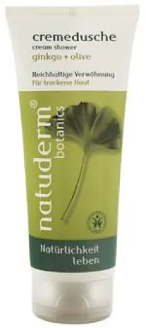 Bild: Tipp für trockene Haut - Cremedusche und Körperlotion mit Ginkgo und Olive von natuderm®botanics