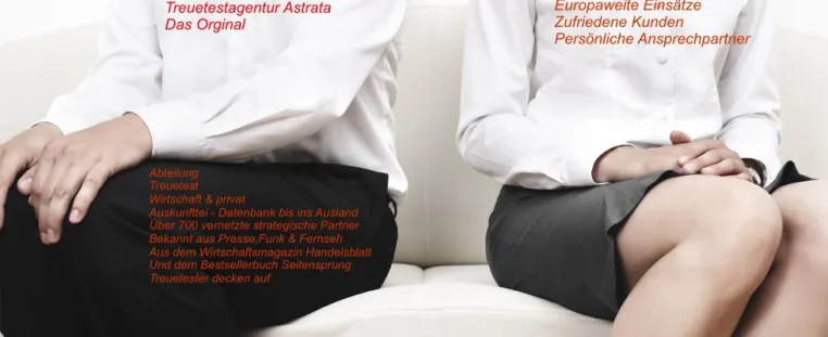Bild: Treuetestagentur Astrata die Agentur in der gehobenen Geschäftswelt
