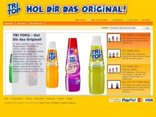 Bild: 15.01.2010: TRi TOP ist wieder da – neuer Online-Shop mit Magento