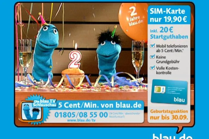 blau.de startet die „blau-TV Schlauschau“ Bild: blau.de startet die „blau-TV Schlauschau“