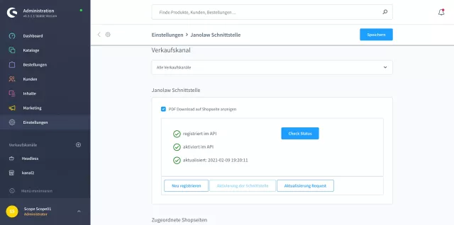 Shopware 6 Plugin für den janolaw AGB Hosting-Service Bild: Shopware 6 Plugin für den janolaw AGB Hosting-Service
