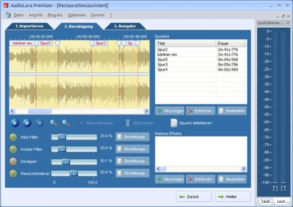 Soundrestauration mit Profiwerkzeugen - AudioLava Premium digitalisiert Schallplatten, Kassetten- und Tonbandaufnahmen