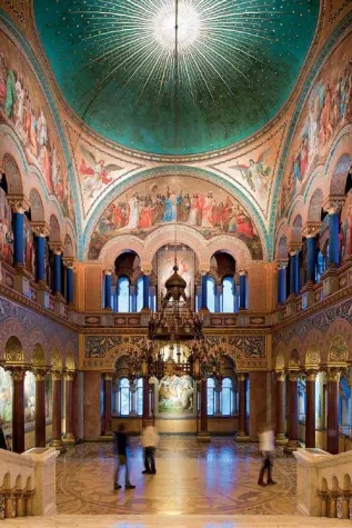 Bild: Schloss Neuschwanstein mit neuem LED-Licht