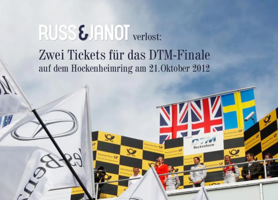 DTM Tickets mit Russ & Janot gewinnen