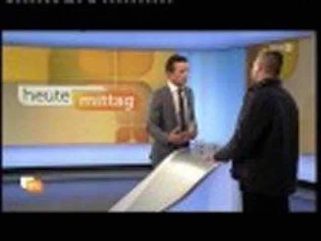 Bergsteigen: Michael Bübl live im Fernsehstudio Bild: Bergsteigen: Michael Bübl live im Fernsehstudio
