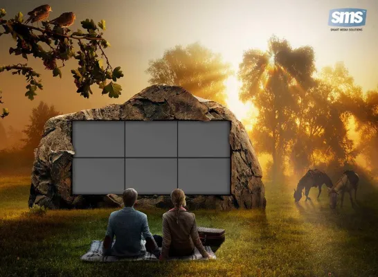 Bild: Entertainment unter freiem Himmel – Videowalls, Displays & TV Halter für Outdoor Events