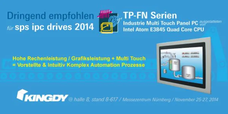 Empfohlen Kingdy TP-FN Serien auf SPS IPC Multi Touch IPC mit Intel Atom E3845 Quad Core CPU Bild: Empfohlen Kingdy TP-FN Serien auf SPS IPC Multi Touch IPC mit Intel Atom E3845 Quad Core CPU