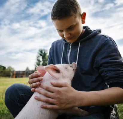 Bild: Mensch und Tier: Neues Bildungsangebot für Schulklassen und Jugendgruppen in Banzin (Vellahn)