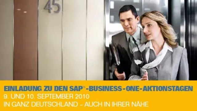 SAP-Business-One-Aktionstage am 09. und 10. September in Mönchengladbach Bild: SAP-Business-One-Aktionstage am 09. und 10. September in Mönchengladbach