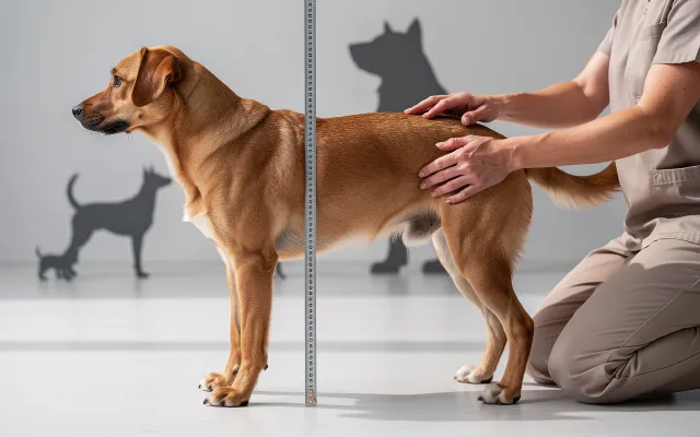 Bild: Schnell und exakt: Widerristhöhe beim Hund richtig messen