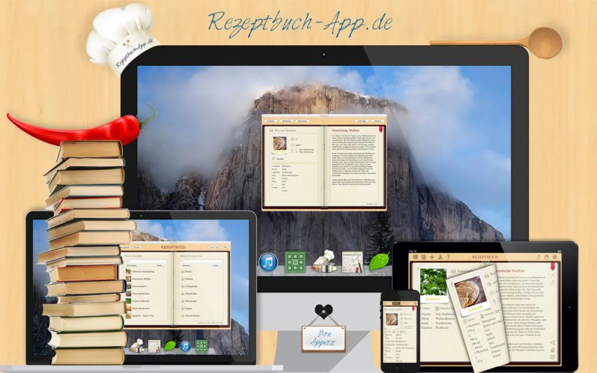 Rezeptbuch App / Kochbuch App für iPhone, iPad und Mac OS X