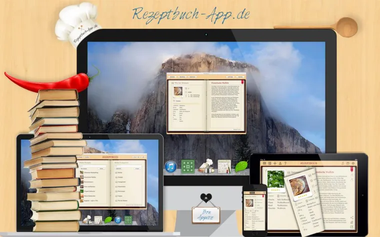 Bild: Rezeptbuch App / Kochbuch App für iPhone, iPad und Mac OS X