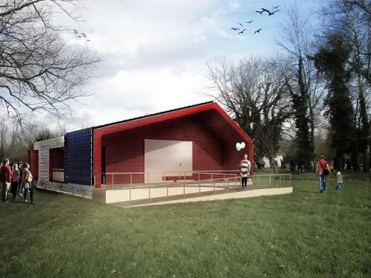 Rubner Haus beim Solar Decathlon 2014 Bild: Rubner Haus beim Solar Decathlon 2014