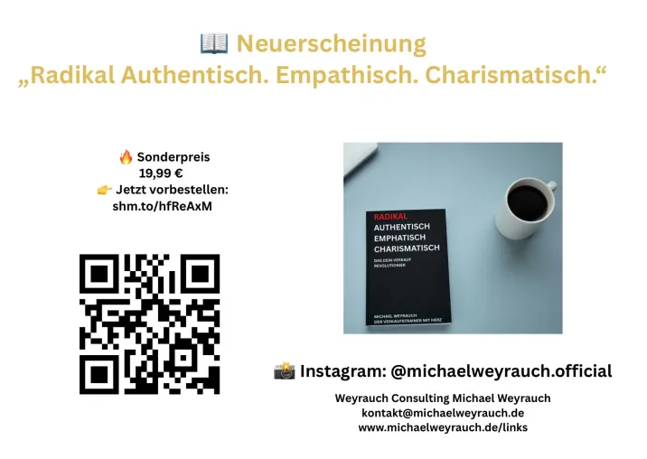 Neue Impulse für zeitgemäße Vertriebsarbeit: Vorab-Einblicke in ein Buchprojekt zum Thema Authentizität Bild: Neue Impulse für zeitgemäße Vertriebsarbeit: Vorab-Einblicke in ein Buchprojekt zum Thema Authentizität