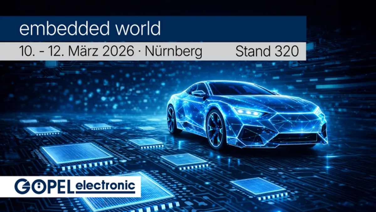 GÖPEL electronic zeigt seine Messeneuheiten in Halle 4 am Stand 320 (© GÖPEL electronic)