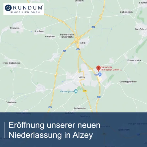 Bild: GRUNDUM Immobilien mit neuem Standort in Alzey