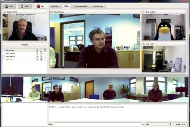 Bild: Videokonferenzlösung von daviko jetzt mit Panoramablick und SVC
