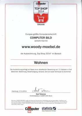 Bild: Woody Möbel – neues Design für den Top Shop 2014