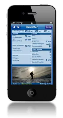Bild: Wo liegt der Schnee? – Skiwetter online und mobil