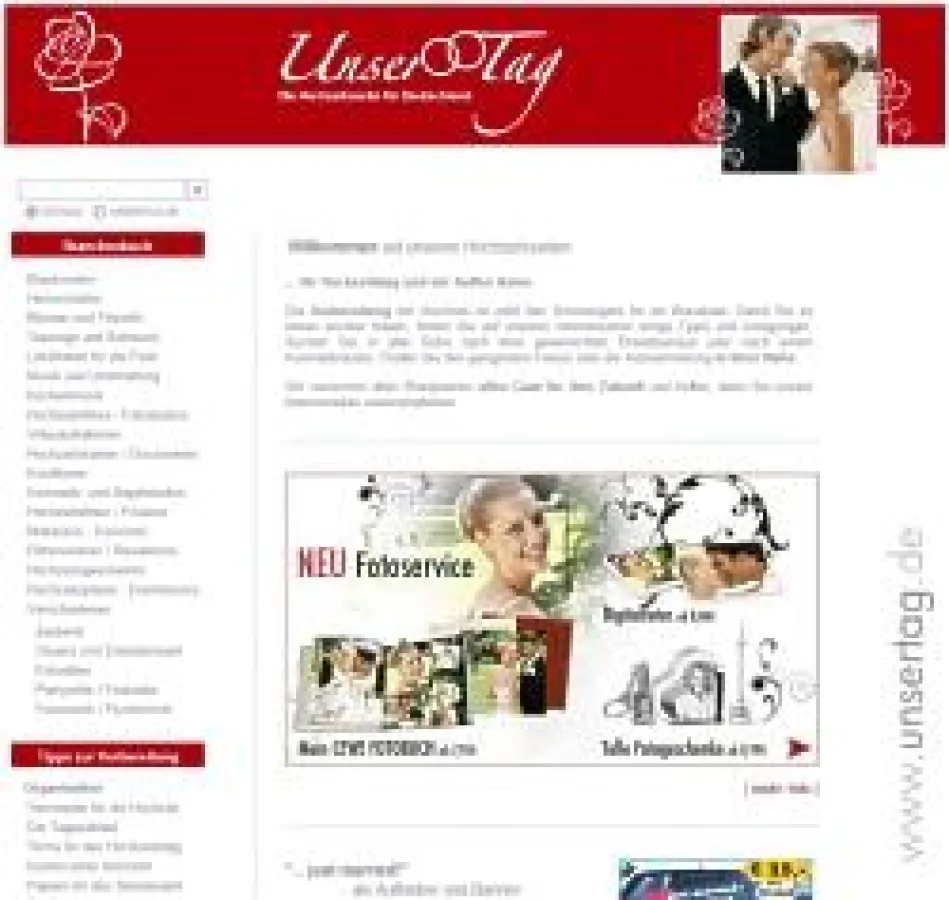 Screenshot - www.UnserTag.de