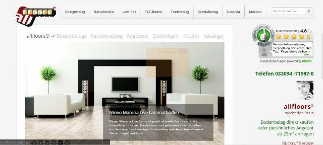 Bild: Neuer allfloors® Shop für Bodenbelag - Das Original rüstet auf