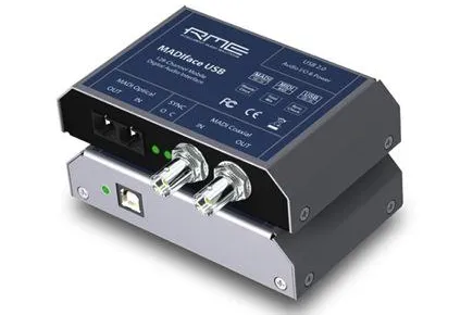 RME MADIface USB: professionelle kompakte Audiolösung für 128 Kanäle via MADI mit MADI Input-Redundanz Bild: RME MADIface USB: professionelle kompakte Audiolösung für 128 Kanäle via MADI mit MADI Input-Redundanz