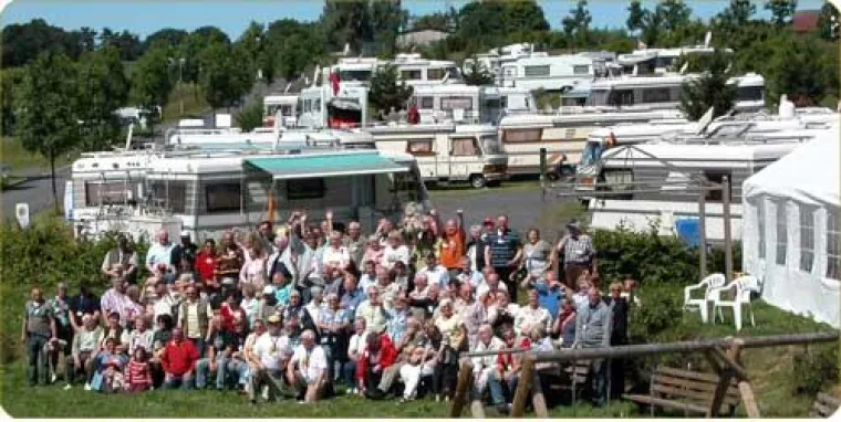 HYMER S Liebhaber unter sich Bild: HYMER S Liebhaber unter sich