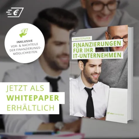Bild: Kostenfreies Whitepaper zum Thema 'Finanzierung für kleine und mittelständische IT-Unternehmen'