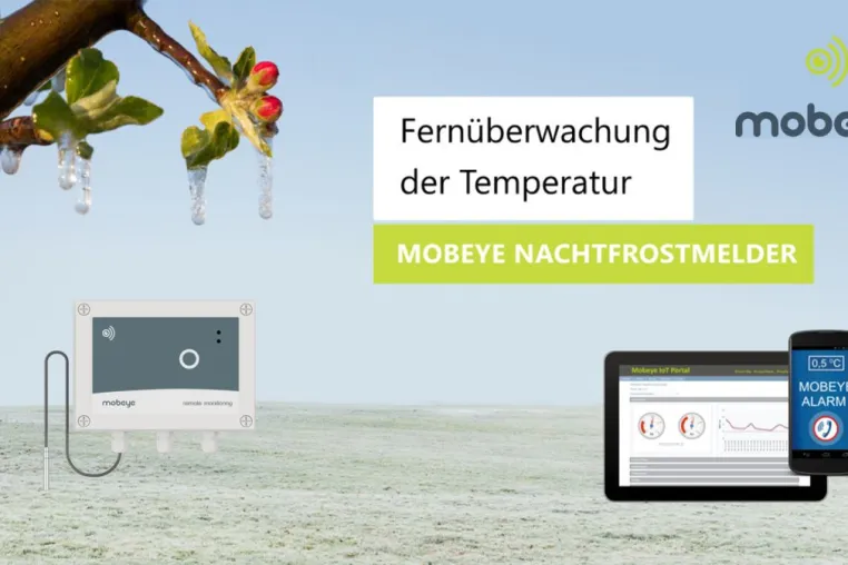 Die Nachtfrost Frühwarnsysteme der Mobeye Bild: Die Nachtfrost Frühwarnsysteme der Mobeye