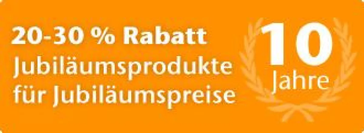 10-jähriges Firemenjubiläum mit tollen Rabatten