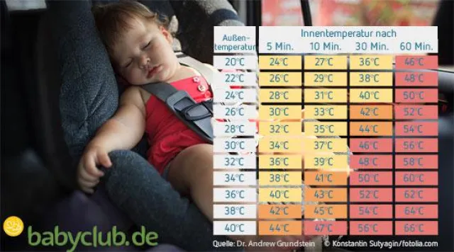 Bild: Heißes Auto im Sommer: Lebensgefahr für Kinder