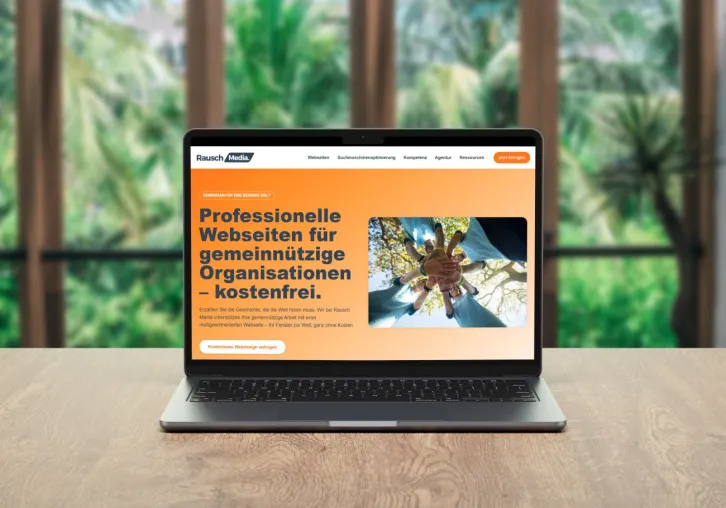 Rausch Media fördert Gemeinnützigkeit mit kostenfreiem Webdesign für NGOs Bild: Rausch Media fördert Gemeinnützigkeit mit kostenfreiem Webdesign für NGOs
