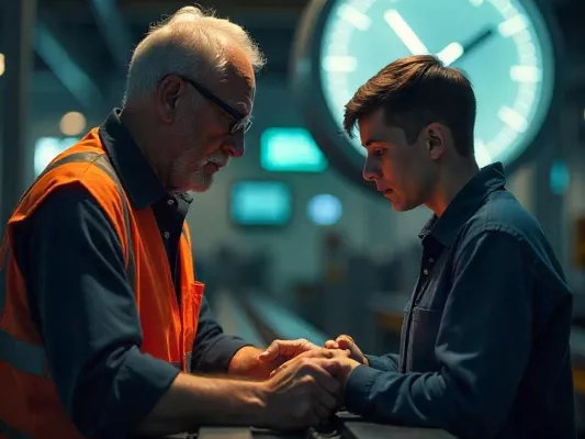 Wissensverlust in der Produktion: Eine tickende Zeitbombe für die Industrie? Bild: Wissensverlust in der Produktion: Eine tickende Zeitbombe für die Industrie?