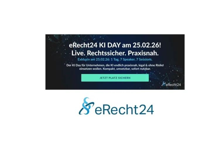 Bild: KI Day 2026 - Das neue Live-Event für rechtssichere KI-Nutzung von eRecht24 