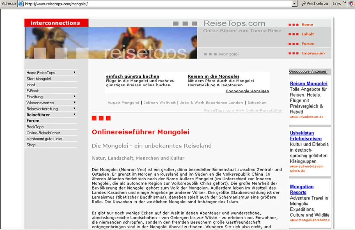 Mongolei - ReiseTops.com