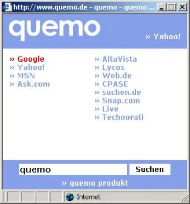 Bild: Suchmaschinen-Zapping leicht gemacht