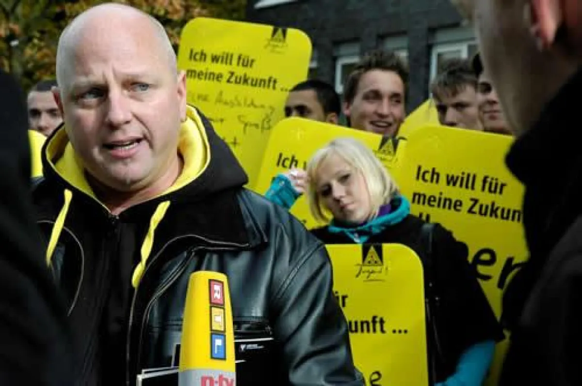 Hohlkammerplakate auf Demo